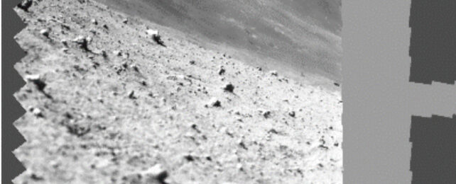 Close up of lunar surface